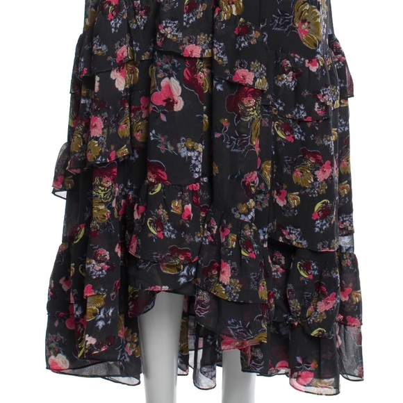 Cinq à Sept Alanis Tired ruffle Silk Dress US6 NWOT - Picture 8 of 14